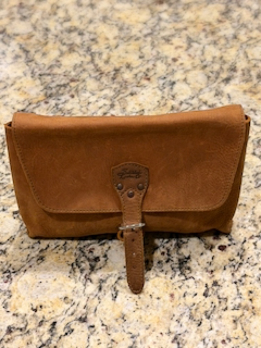 Saddleback Leather pouch with buckle